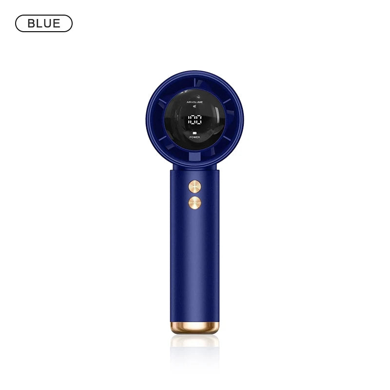 Mini Handheld Fan USB Fast Charging Portable Air Calculating Fan Mute Highspeed Fan for Travel Outdoor Activities