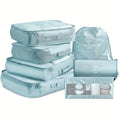 Seven-piece travel storage bag set, luggage, clothing organization bag, travel clothes and underwear sorting and storage bag