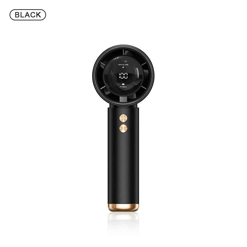 Mini Handheld Fan USB Fast Charging Portable Air Calculating Fan Mute Highspeed Fan for Travel Outdoor Activities